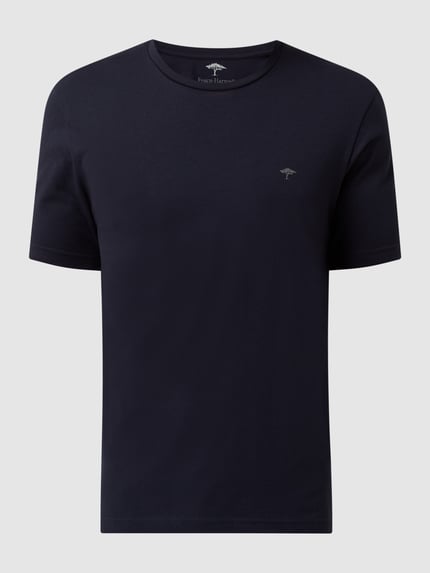Fynch-Hatton T-Shirt mit Logo-Print Marine 2