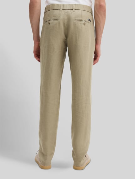 Marc O'Polo Linnen broek model 'OSBY JOGGER PLEATS' Beige - 5