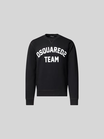 Sweatshirt mit gerippten Abschlüssen Shop The Look MANNEQUINE