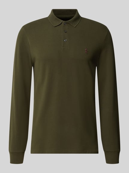 koszulka polo o kroju regular fit z wyhaftowanym logo Shop The Look MANNEQUINE
