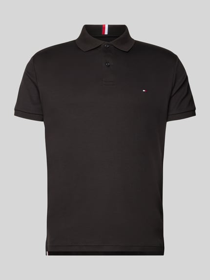 Tommy Hilfiger Koszulka polo o kroju regular fit z wyhaftowanym logo Czarny 2