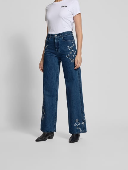 Kenzo Jeansy z 5 kieszeniami Jeansowy niebieski 4