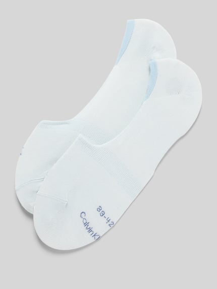 CK Calvin Klein Füßlinge mit Anti Rutsch Ferse im 2er-Pack Hellblau 1
