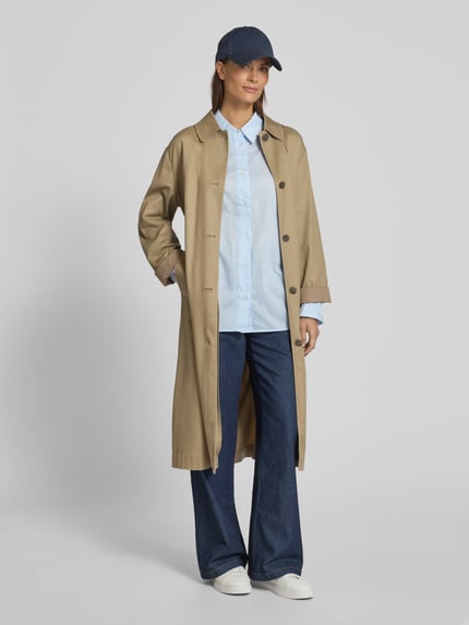 Samsøe Samsøe Regular Fit Bluse mit Kentkragen Modell 'SANOS' Hellblau 1