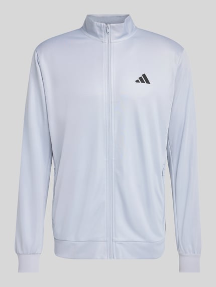 adidas Training kurtka treningowa o kroju regular fit z detalem z logo Średnioszary 2