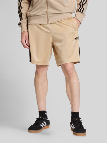 adidas Originals Regular Fit Trainingsshorts mit Logo-Stitching Beige 4