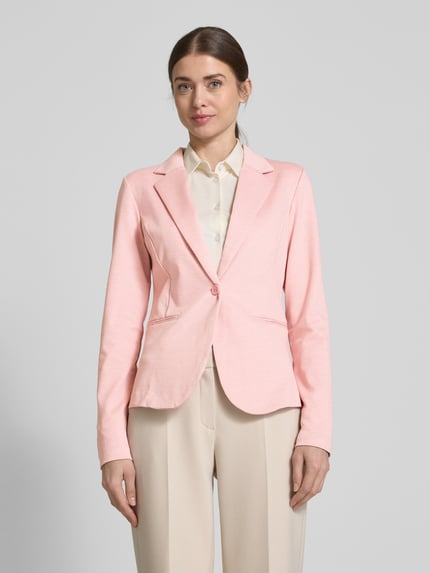 ICHI Slim fit blazer met paspelzakken, model 'KATE' Roze - 4