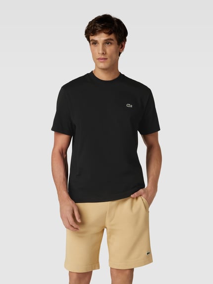 Lacoste T-Shirt mit Logo-Detail Modell 'BASIC ON' Black 4