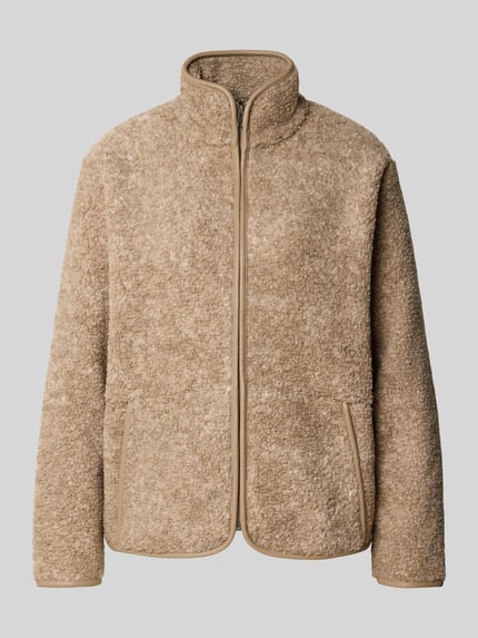 Christian Berg Woman Sweatjacke mit Fleece-Innenseite Beige Melange 1