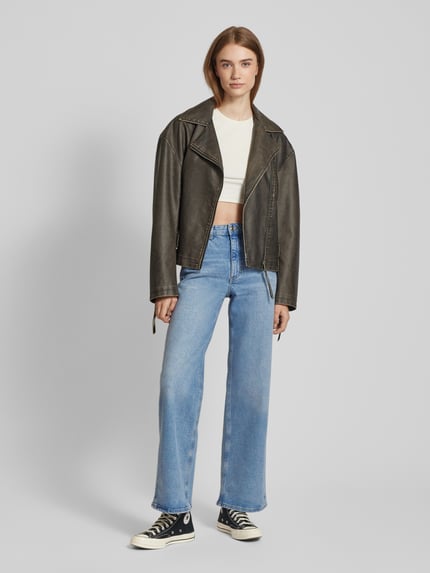 ONLY Baggy fit jeans van katoenmix, model 'BAGGY' Jeansblauw - 1
