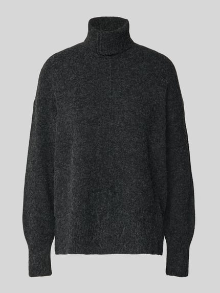 Regular Fit Rollkragenpullover mit Seitenschlitzen Modell 'DOFFY' Shop The Look MANNEQUINE