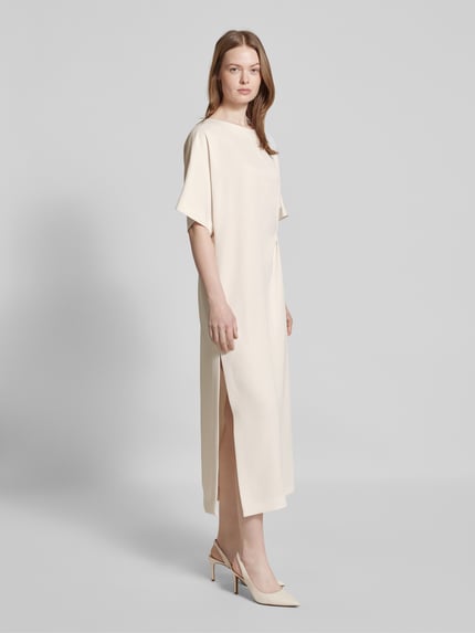 DRYKORN Sukienka T-shirtowa z wiązanym detalem model ‘INDAH’ Écru 1