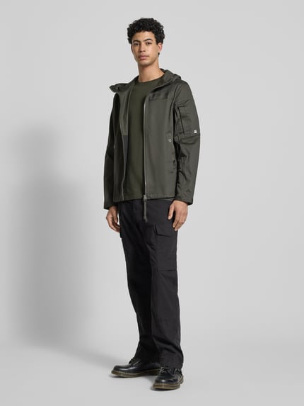 G-Star RAW Slim Fit T-shirt met logo-stitching Antraciet - 1