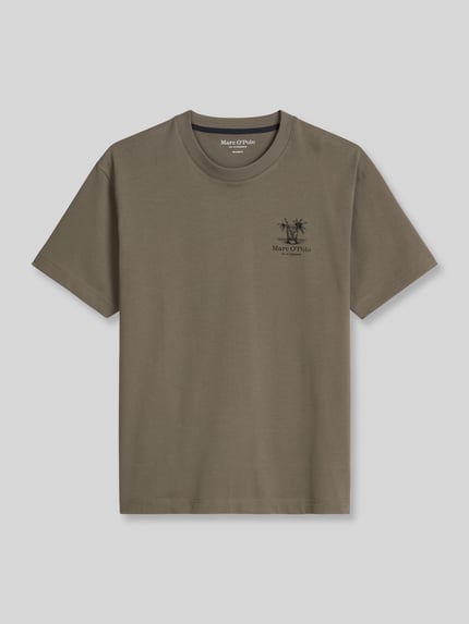 Marc O'Polo Relaxed Fit T-Shirt aus reiner Baumwolle Mittelgrau 2