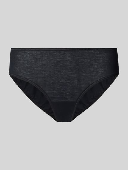 HANRO Slip mit eingefassten Abschlüssen Black 1