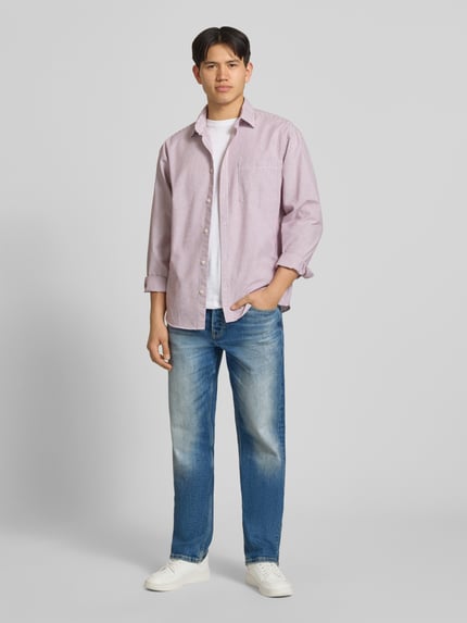 ONLY & SONS Straight Fit Jeans aus Baumwoll-Mix Modell 'EDGE PERFORMACE DMB 6' Jeansblau 1