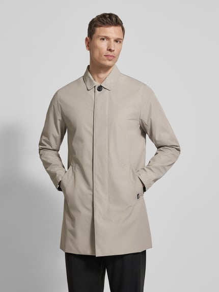 Matinique Kurzmantel mit verdeckter Knopfleiste Modell 'miles' Taupe 4