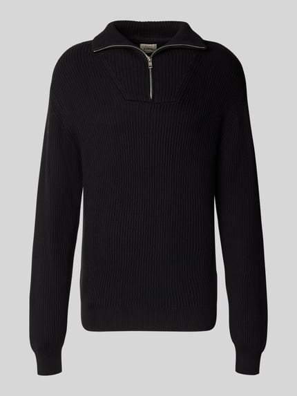 Redefined Rebel Troyer mit gerippten Abschlüssen Modell 'RIVER' Black 2