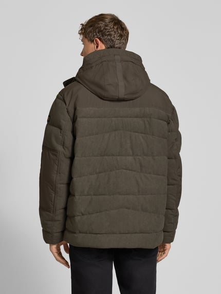 camel active Steppjacke mit Kapuze und Knopfleiste Dunkelbraun 5