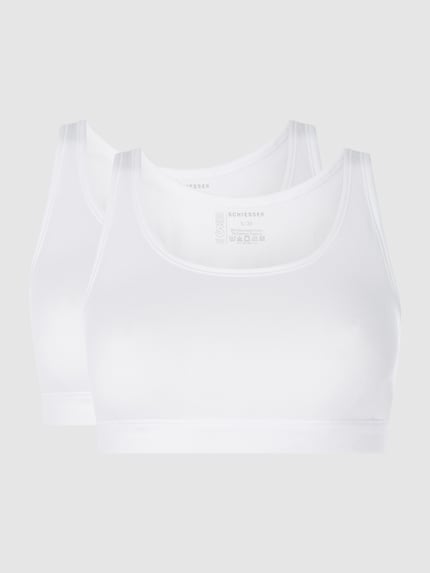 SCHIESSER Bustier met stretch in een set van 2 stuks Wit - 2