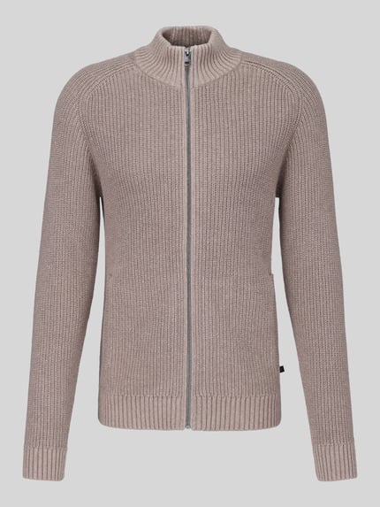 s.Oliver RED LABEL Strickjacke mit Reißverschluss Mittelbraun 2