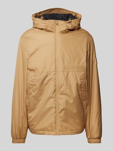 Tommy Hilfiger Windbreaker mit Label-Schriftzug Camel 2