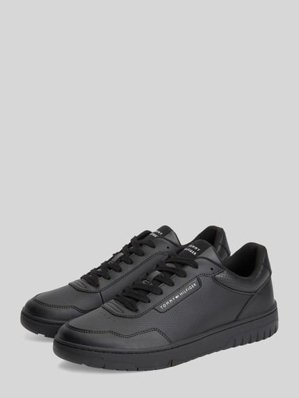 Tommy Hilfiger Sneaker aus Leder-Mix Black 1