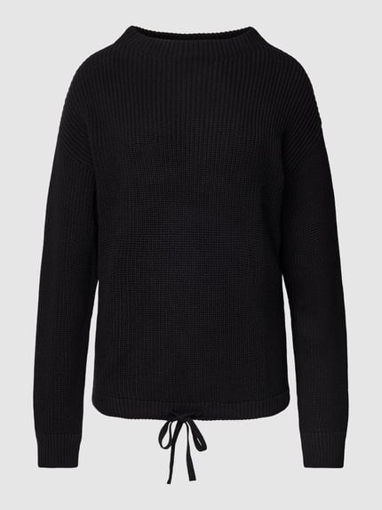 Jake*s Casual Strickpullover mit Strukturmuster Black 2