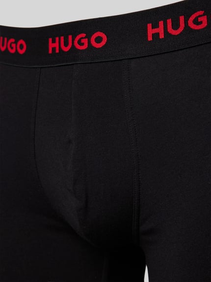 HUGO Boxershort met elastische band in een set van 3 stuks Zwart - 2