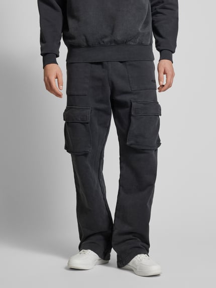 PEGADOR Cargohose mit elastischem Bund Black 4