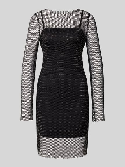 ONLY Eng anliegendes Freizeitkleid in Netz-Optik Modell 'TORVI' Black 2