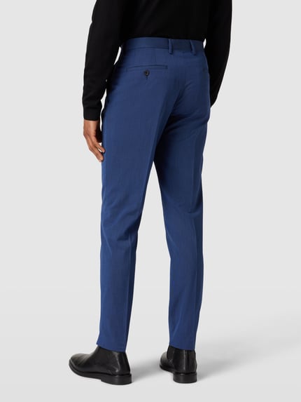 s.Oliver BLACK LABEL Spodnie do garnituru o kroju slim fit z dodatkiem wiskozy Królewski niebieski 5