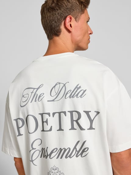 Don´t Waste Culture T-Shirt mit Label-Print Modell 'Aradia' Offwhite 3