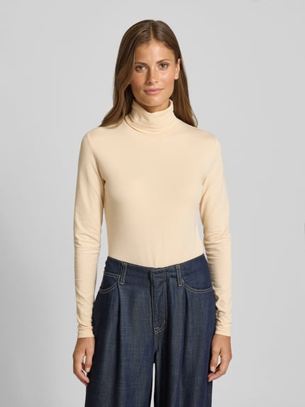 Samsøe Samsøe Longsleeve mit Rollkragen Modell 'ESTER' Ecru 4