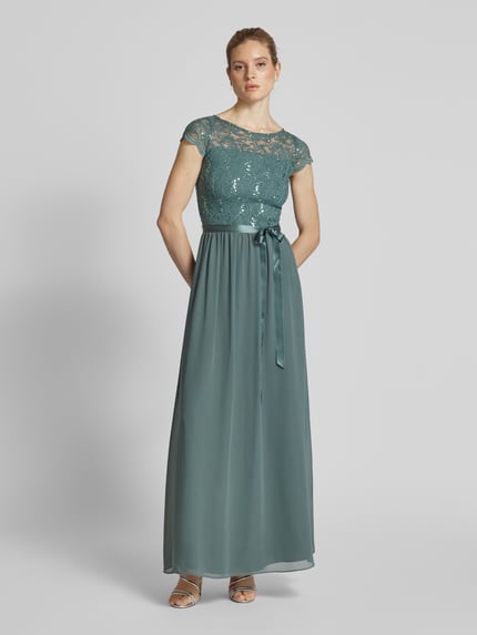 SWING Abendkleid mit Paillettenbesatz Schilf 4