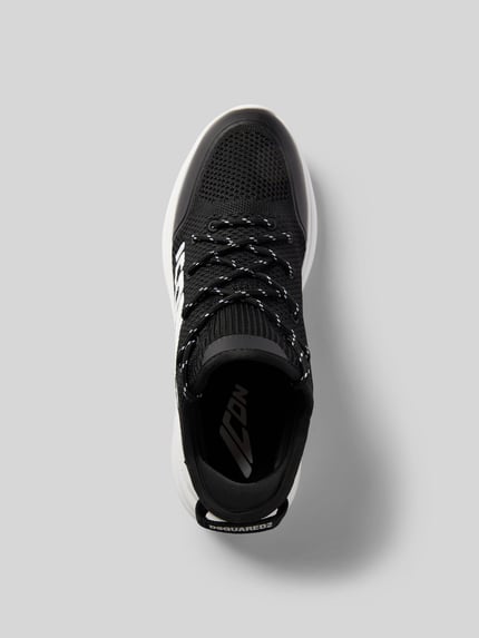 Dsquared2 Sneakersy z nadrukiem z napisem Czarny 4