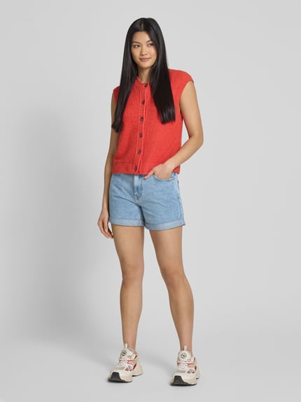VERO MODA Szorty jeansowe o kroju relaxed fit z mieszanki bawełny model ‘ZURI’ Jasnoniebieski 1