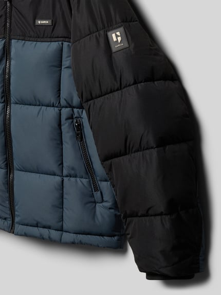 Garcia Regular fit winterjack in doorgestikte look Marineblauw - 2