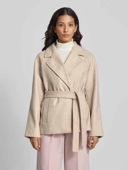 VERO MODA Relaxed Fit Jacke mit Reverskragen Modell 'VMFORTUNEAYA' Beige 4
