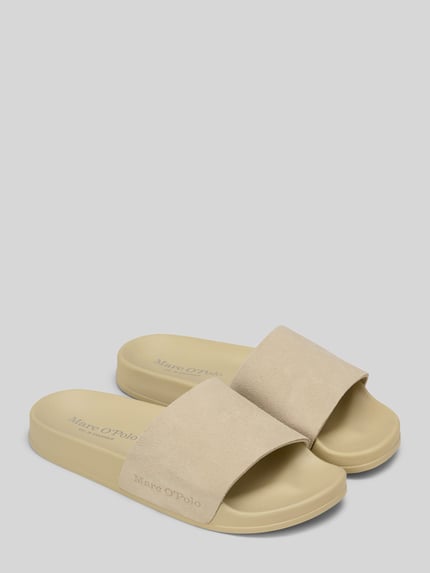 Marc O'Polo Badeschuhe mit Label-Prägung Sand 1