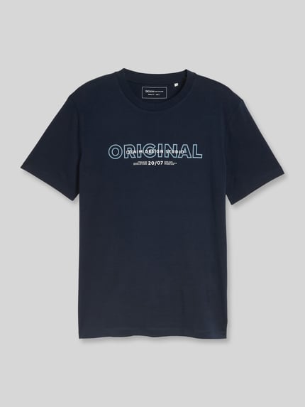Regular Fit T-Shirt aus reiner Baumwolle Shop The Look MANNEQUINE