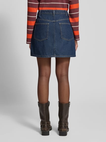 Jake*s Casual Jeansrock in asymmetrischem Design Jeansblau 5