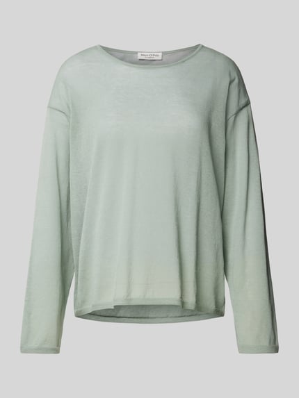 Marc O'Polo Sweter z dzianiny z obniżonymi ramionami Miętowy 2