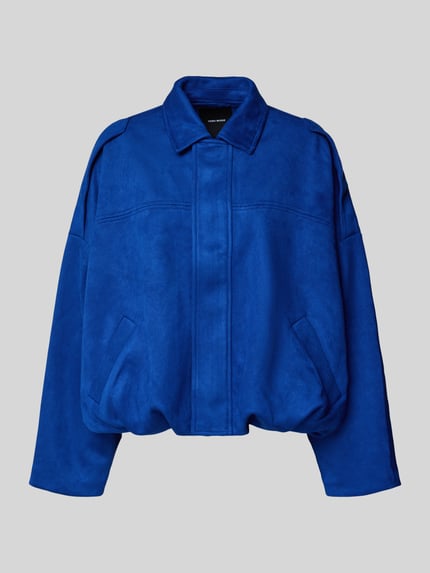 VERO MODA Regular fit blouson met platte kraag model 'HAZEL' Koningsblauw - 2