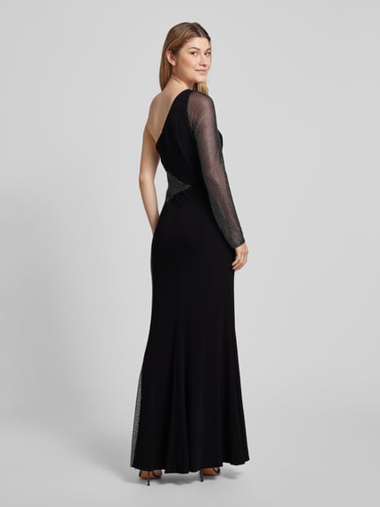 LUXUAR FASHION Sukienka wieczorowa obszyta ozdobnymi kamieniami Czarny 5