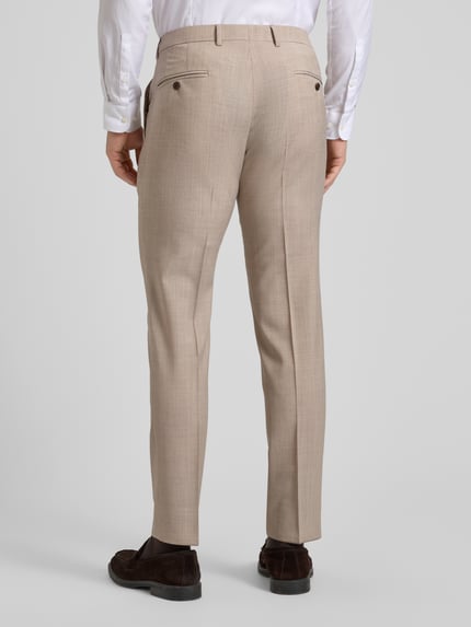 JOOP! COLLECTION Spodnie garniturowe o kroju slim fit z dodatkiem wełny model „Blayr” Beżowy 5