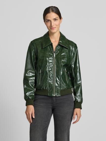 FREE/QUENT Jacke mit Reißverschlusstaschen Modell 'Janny' Dunkelgruen 4