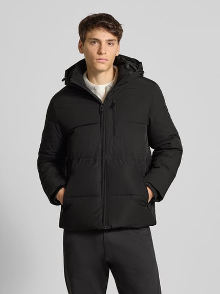 JACK & JONES Steppjacke mit Reißverschlusstaschen Modell 'OWEN' BLACK 4