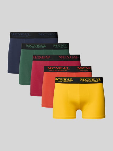 MCNEAL Trunks im 5er-Pack mit elastischem Logo-Bund Metallic Rot 1