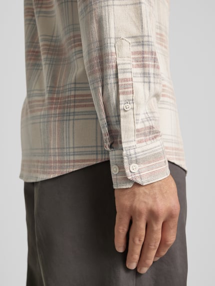 Lindbergh Freizeithemd mit Button-Down-Kragen Sand 3